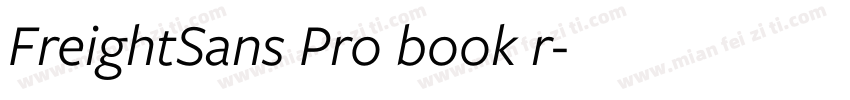 FreightSans Pro book r字体转换